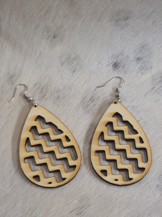 Basswood Earrings (C)