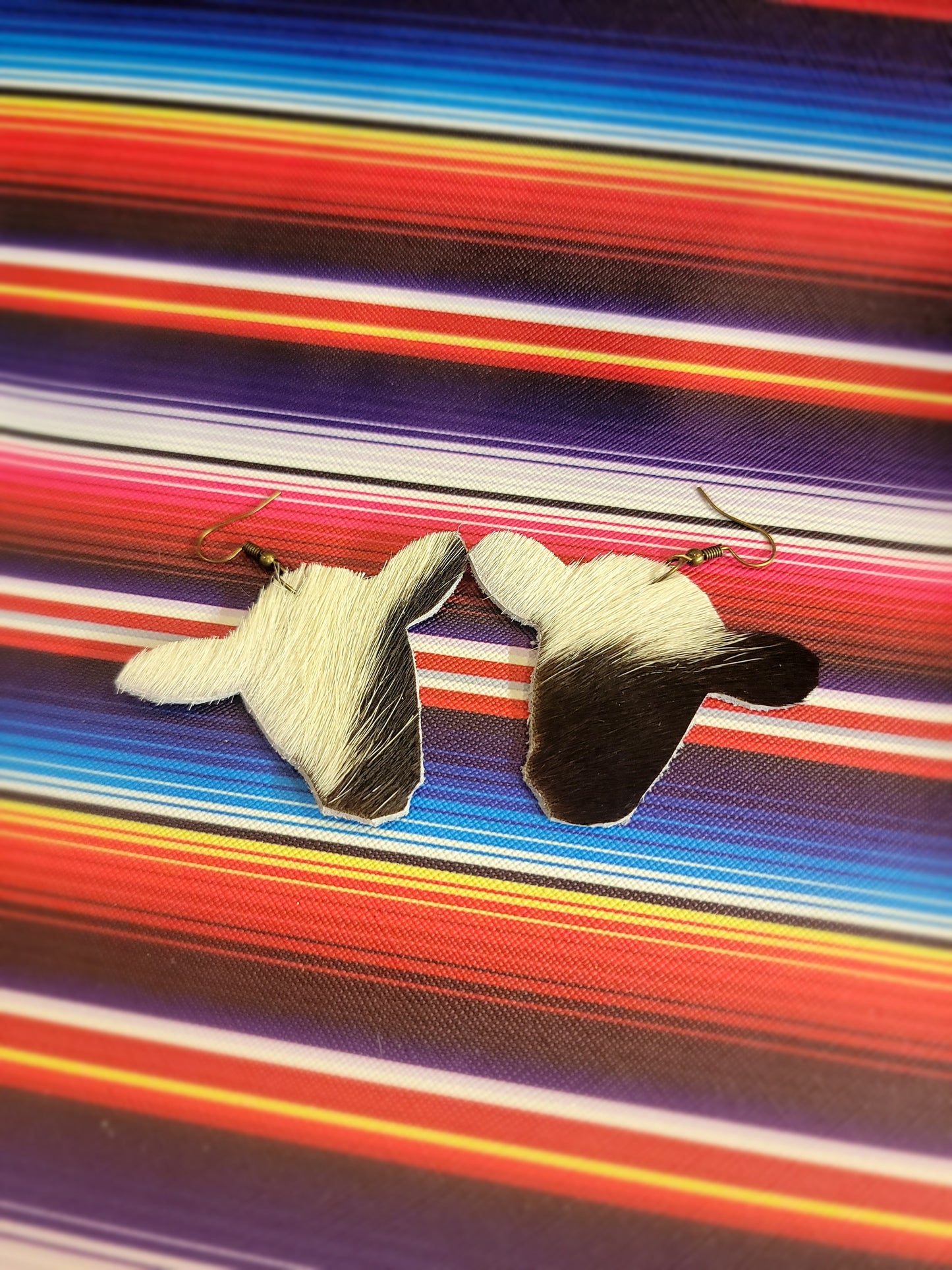 Custom Cowhide Earrings