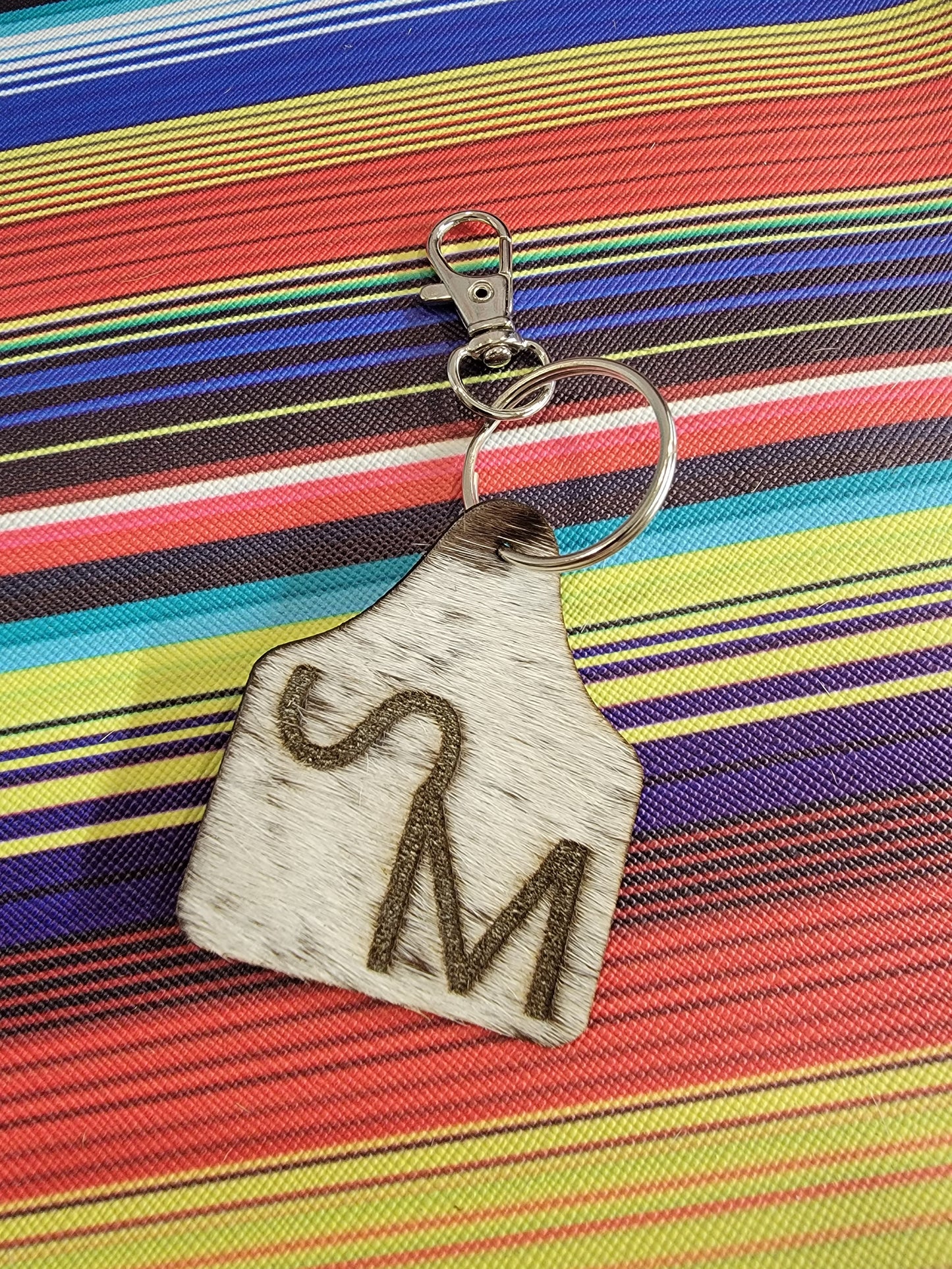 Custom Cowhide keychains